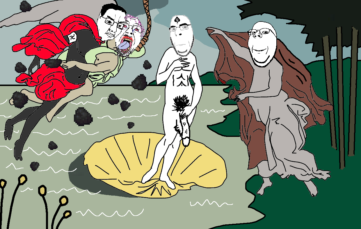 bernd, chudjak, cobson, gapejak, hanging troonjak, troonjak, wholesome soyjak, 4soyjaks, ack, birth of venus