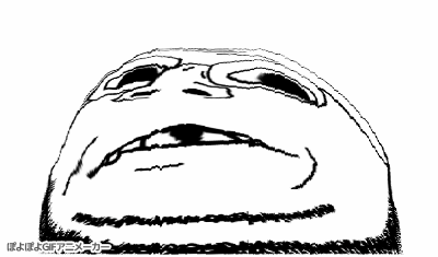 gapejak, emmanuel, wholesome soyjak, animated, black eyes, blob, deformed, distorted, glasses, jump