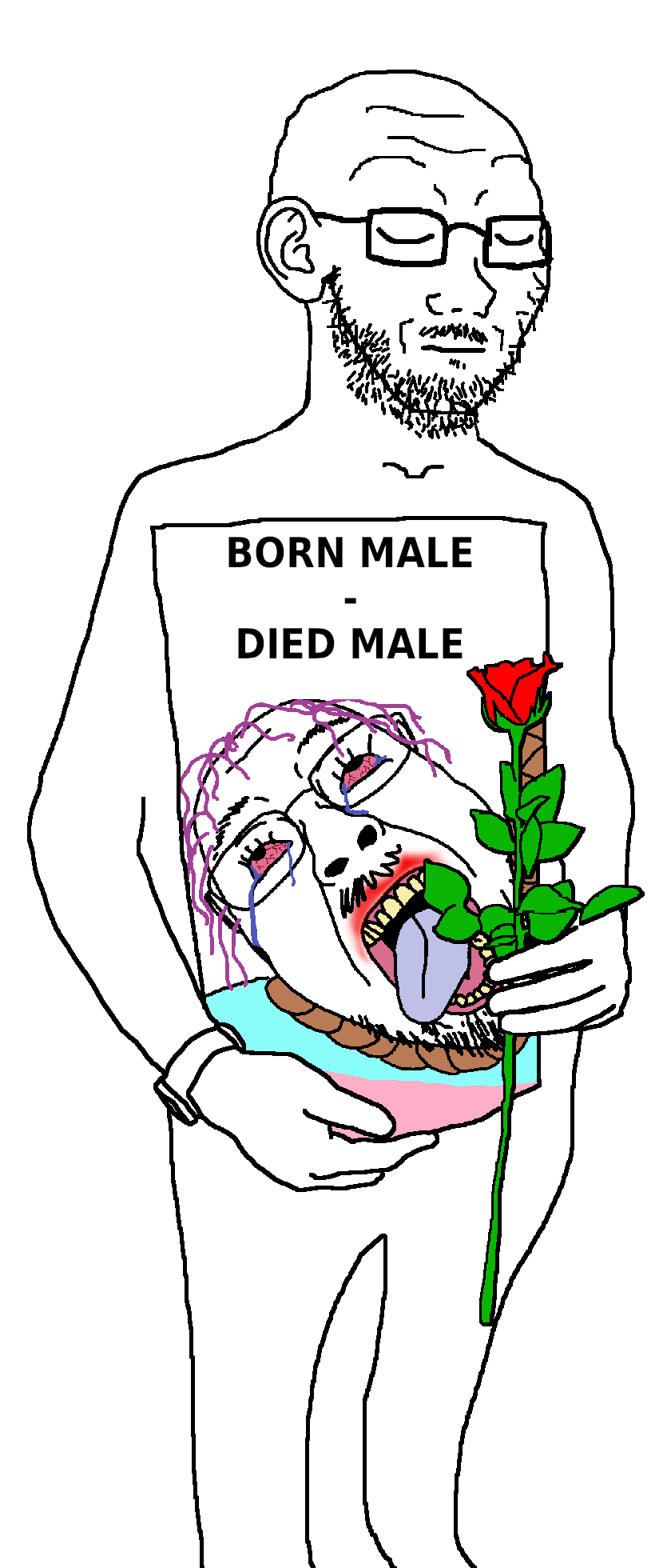 bernd, soyak, mournjak, its over, closed eyes, frown, glasses, holding object, its over (phrase), mourning