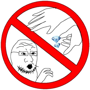 unknown, cleavage, gem, glasses, hands, no symbol, open mouth, soyjak, stubble