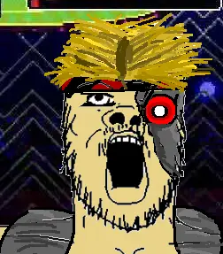 a24 slowburn soyjak, background, blonde hair, cyborg, eternal champions, hair, rax coswell, retro, sega, video game