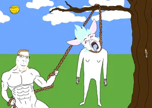 bernd, cobson, gapejak, hanging troonjak, teutonson, trannyfur, troonjak, ack, anthro, blonde hair