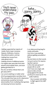 conservativewaluigi, bernd, chudjak, blood, clothes, glasses, italy vs mexico, knife, open mouth, purple hair