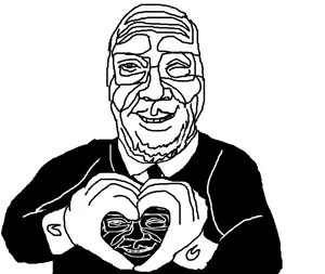 sidson, sidserene, clothes, eyes, gemini man, glasses, happy, heart, mouth, nose