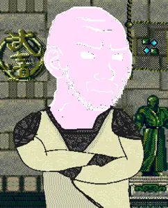 soyak, soyak (irritated), angry, closed mouth, concerned, crossed arms, ear, eternal champion, eternal champions, retro