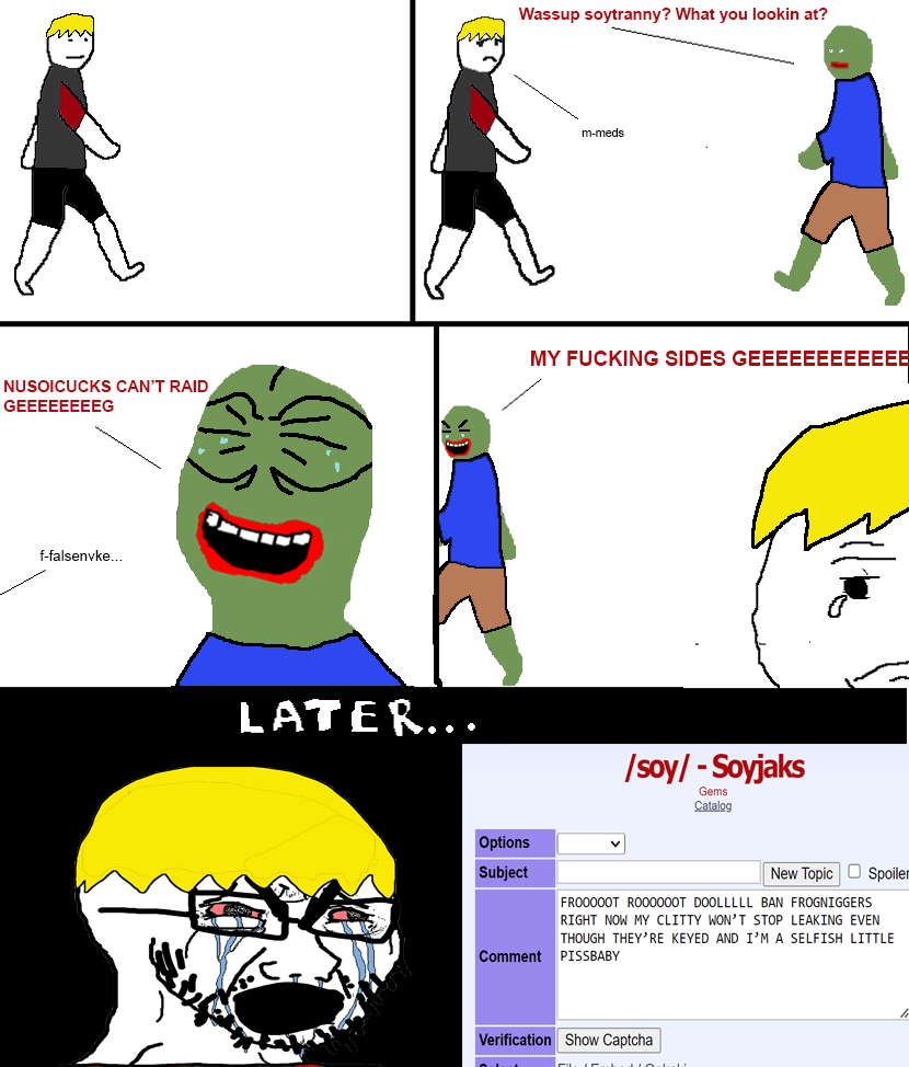 nate higgers, pepe, cryboy soyjak, natejak, selfish little fuck, /soy/, amphibian, angry, animal, arm