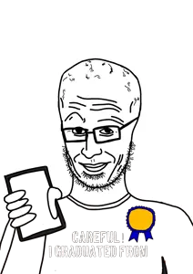 unijak, award, big brain, big forehead, clothes, glasses, holding object, holding phone, lips, phone
