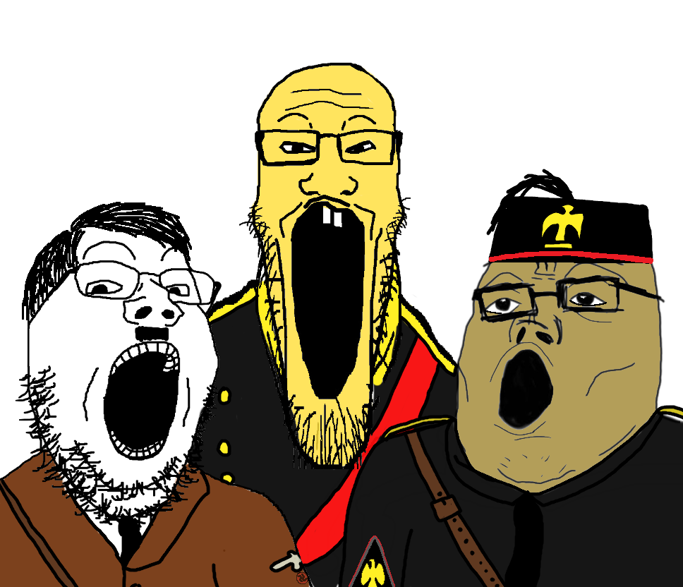gapejak, markiplier soyjak, tony soprano soyjak, soyjak trio, 3soyjaks, adolf hitler, asian, axis, benito mussolini, brown skin