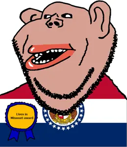impish soyak ears, impish amerimutt, amerimutt, 1820, award, black sclera, brown skin, clothes, ear, flag