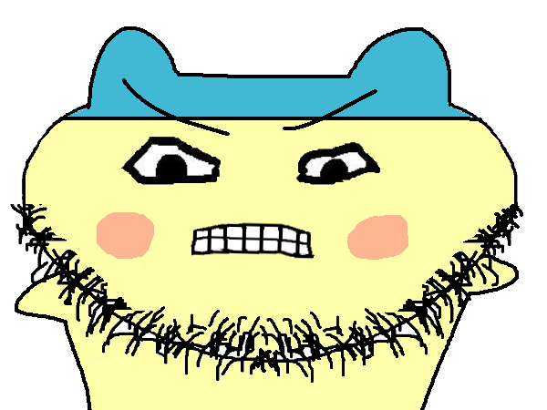 mameson, 1soyjak, angry, black eyes, closed mouth, eyebrows, front view, frown, half body, looking at you