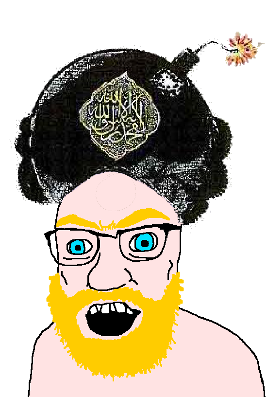 feraljak, tetojak, aryan, a10 eyes, arab, arabic text, beard, blonde beard, blue eyes, bomb
