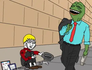 402 - clothes hair hat holding_object laughing pepe poor soicvck soyjak suit suitcase yellow_hair.png