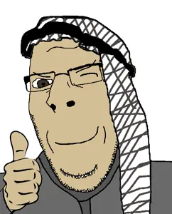 cobson, nucob, arab, closed mouth, clothes, glasses, hands, hat, keffiyeh, smile
