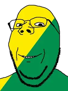 gapejak, wholesome soyjak, acre (brazil), brazil, flag, glasses, looking at you, smile, soyjak, stubble