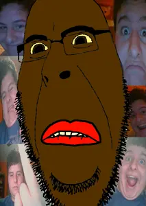 cobson, hornyson, big lips, closed mouth, fat, fatass, glasses, horny, irl background, irl soy