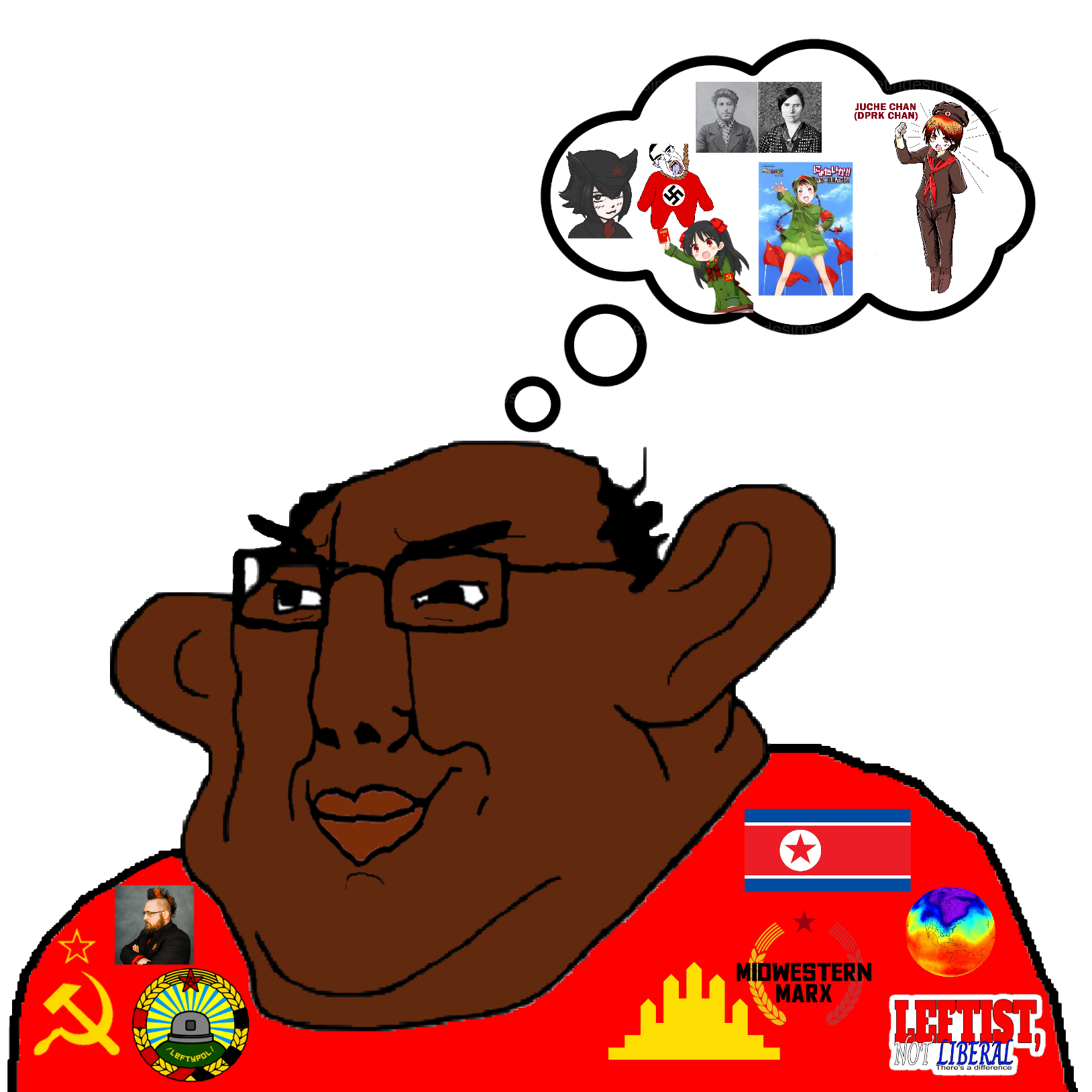 alunya, joseph stalin, chudjak, chudjak amerimutt, amerimutt, anime, black skin, brown skin, cambodia, communism