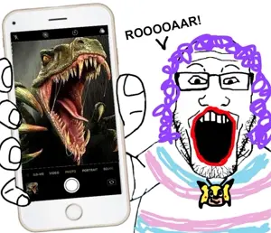sonichu, markiplier soyjak, animal, chris-chan, dinosaur, gay, phone, reptile, tranny