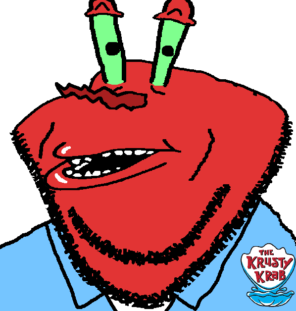 mr krabs, impish soyak ears, impish amerimutt, amerimutt, animal, cartoon, clothes, coat, crab, crustacean