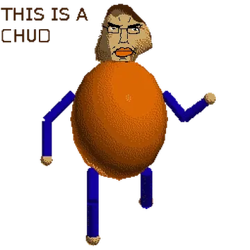 chudjak, pol face, arm, brown hair, bushy eyebrows, chud, closed mouth, clothes, english text, eyebrows