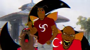 angry soyjak, cobson, phillip, aryan, a10 eyes, animal, animated, balkans, beard, brown skin