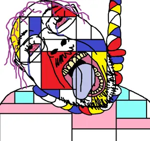 bernd, gapejak, hanging troonjak, troonjak, colorjak, ack, bloodshot eyes, crying, flag, glasses