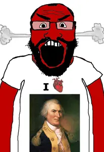 markiplier soyjak, science lover, angry, arthur st.clair, balding, beard, clothes, glasses, hair, heart