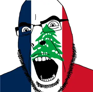 cobson, angry, eyes, flag, french mandate of syria and lebanon, glasses, open mouth, state of greater lebanon, stubble, teeth