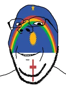 gapejak, wholesome soyjak, brazil, christianity, cross, flag, glasses, looking at you, pernambuco, rainbow