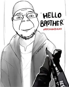 bernd, brenton tarrant, christchurch shooting, clothes, glasses, gun, islam, new zealand, religion, smile