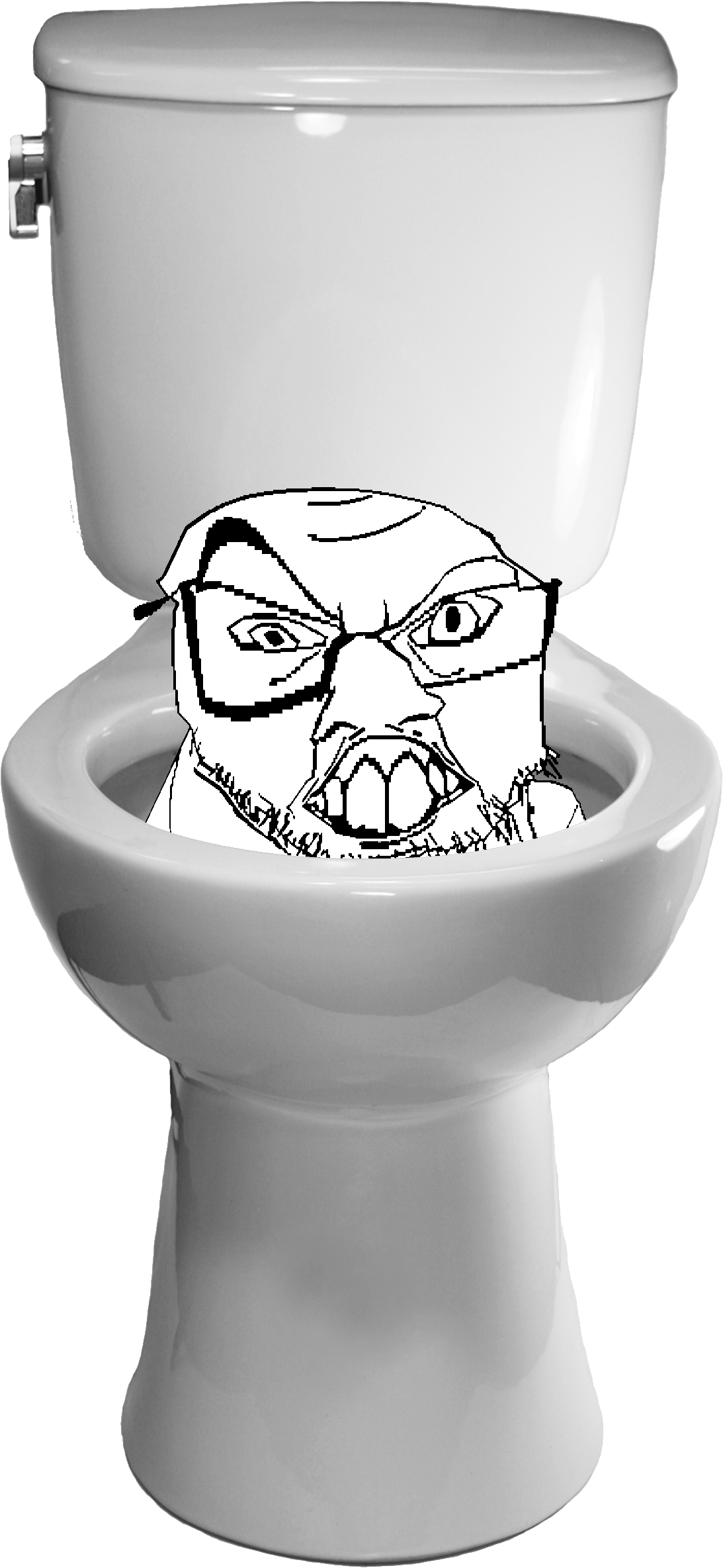 feraljak, crazyguyjak, content aware, distorted, glasses, large nose, looking at you, open mouth, raised eyebrow, soyjak