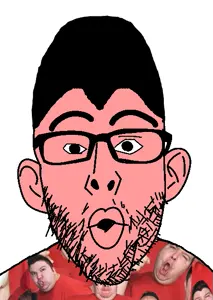 nikocado avocado, nojak, clothes, ear, glasses, hair, open mouth, pink skin, real life, soyjak