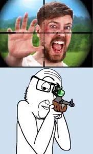 beastjak, smugjak, firearm, glasses, gun, hands, holding gun, holding object, holding rifle, imminent death