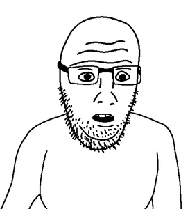 yokijak, bald, beard, open mouth, stubble, wrinkles