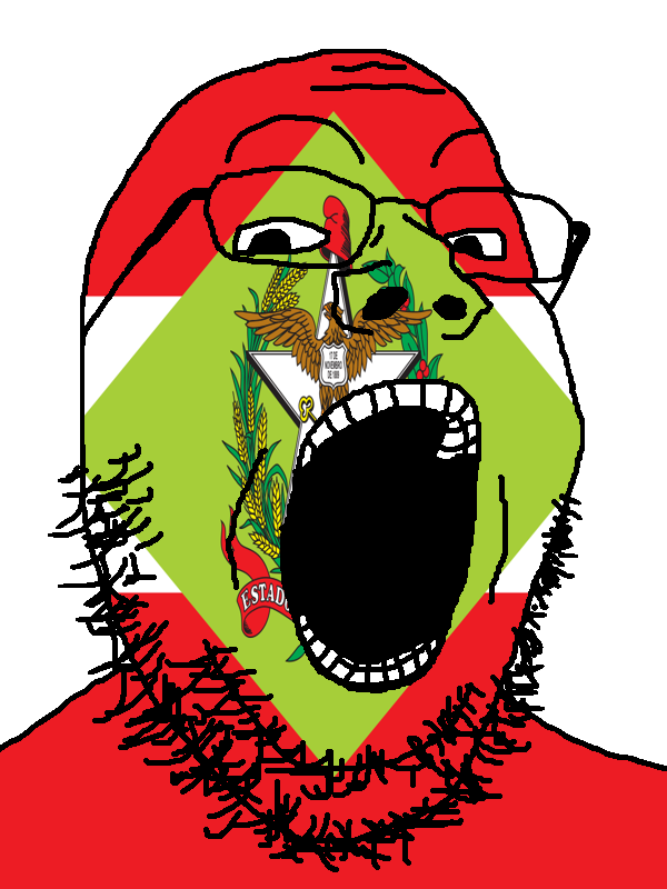 gapejak, brazil, eagle, flag, glasses, looking at you, open mouth, portuguese text, santa catarina, soyjak