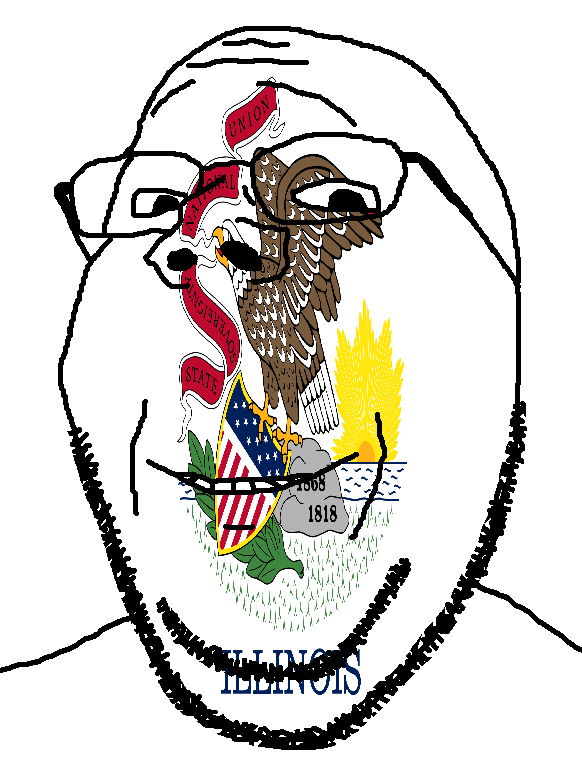 gapejak, wholesome soyjak, 1818, 1868, eagle, flag, glasses, illinois, looking at you, smile