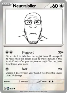 impish soyak ears, markiplier soyjak, neutralplier, blogposting, card, closed mouth, fact, glasses, logo, neutral