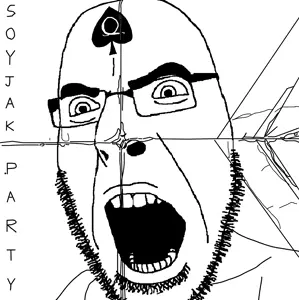 cobson, spadeson, spadeson, album cover, angry, death grips, exmilitary (album), glasses, music, soyjak party