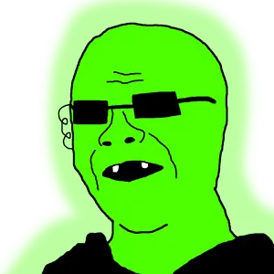 muttson, amerimutt, glowie, glasses, glowing, green skin, mutt, muttson, numuttson, sunglasses