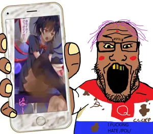 markiplier soyjak, /pol/tard, anime, brown skin, communism, croat, croatia, eyebrows, eyelashes, eyes
