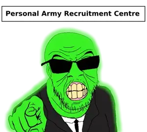 feraljak, glowie, angry, central intelligence agency, clenched teeth, clothes, glasses, glowing, hands, personal army