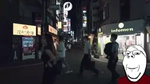 Wholesome Soyjak walks through Tokyo Japan at night [PBt_98ifrys].mp4