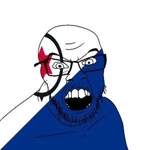 feraljak, angry, bonaire sint eustatius and saba, country, flag, glasses, jacksepticeye, looking at you, mustache, open mouth