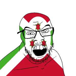 feraljak, angry, burundi, country, flag, glasses, jacksepticeye, looking at you, mustache, open mouth