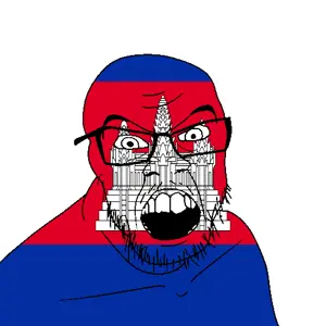 feraljak, angry, cambodia, country, flag, glasses, jacksepticeye, looking at you, mustache, open mouth