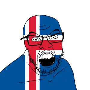 feraljak, angry, country, flag, glasses, iceland, jacksepticeye, looking at you, mustache, open mouth