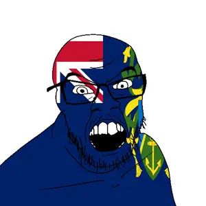 feraljak, angry, country, flag, glasses, jacksepticeye, looking at you, mustache, open mouth, pitcairn