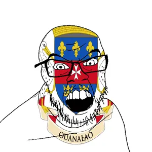 feraljak, angry, country, flag, glasses, jacksepticeye, looking at you, mustache, open mouth, saint barthelemy