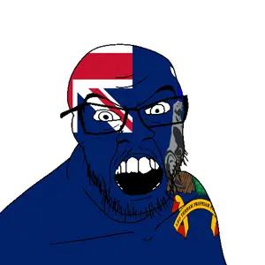 feraljak, angry, country, flag, glasses, jacksepticeye, looking at you, mustache, open mouth, south georgia and the south sandwich islands