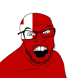 feraljak, angry, country, flag, glasses, jacksepticeye, looking at you, mustache, open mouth, soyjak