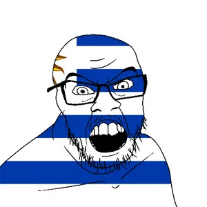 feraljak, angry, country, flag, glasses, looking at you, mustache, open mouth, soyjak, stubble